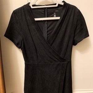 AQUA faux suede dress